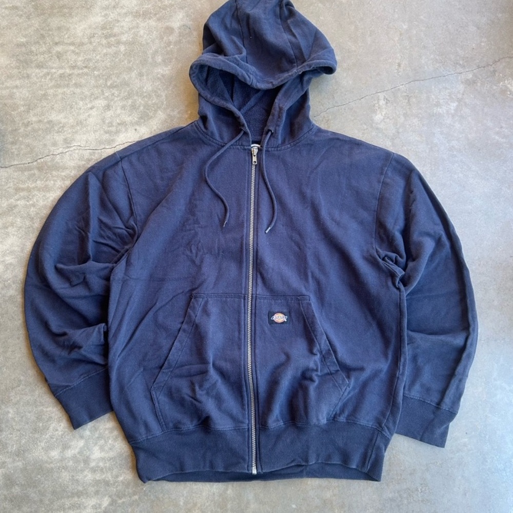 Dickies Men's Dark Blue Zip-Up Sweater